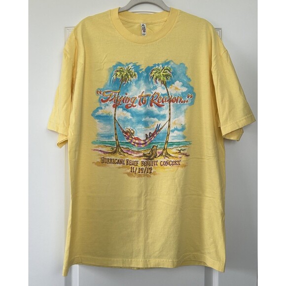Jimmy Buffet T Shirt XL Trying To Reason Hurricane Relief Concert Florida 2017 - Picture 1 of 7